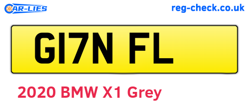 G17NFL are the vehicle registration plates.