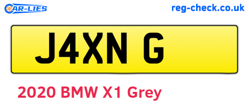 J4XNG are the vehicle registration plates.