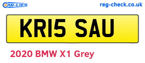 KR15SAU are the vehicle registration plates.