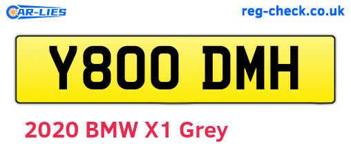 Y800DMH are the vehicle registration plates.