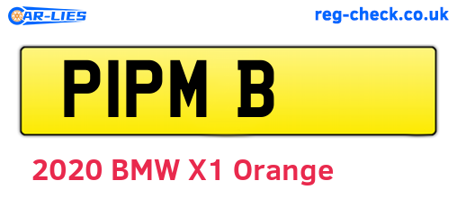 P1PMB are the vehicle registration plates.