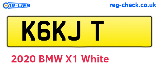 K6KJT are the vehicle registration plates.
