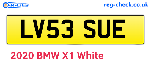 LV53SUE are the vehicle registration plates.