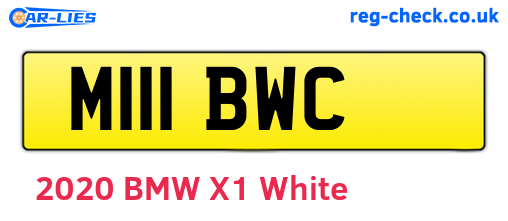 M111BWC are the vehicle registration plates.
