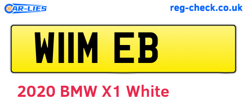 W11MEB are the vehicle registration plates.