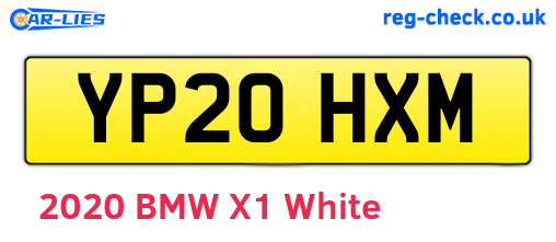 YP20HXM are the vehicle registration plates.