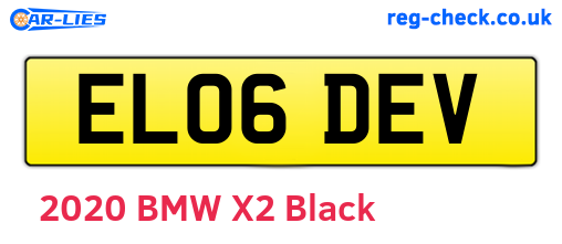 EL06DEV are the vehicle registration plates.