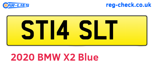 ST14SLT are the vehicle registration plates.