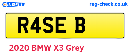 R4SEB are the vehicle registration plates.