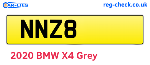 NNZ8 are the vehicle registration plates.