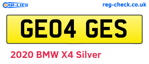 GE04GES are the vehicle registration plates.