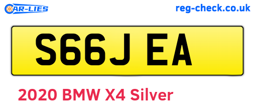 S66JEA are the vehicle registration plates.