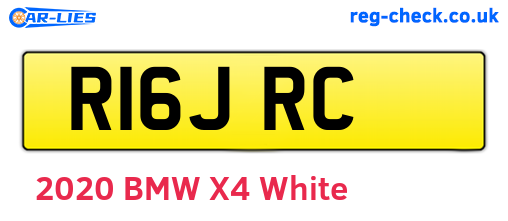 R16JRC are the vehicle registration plates.