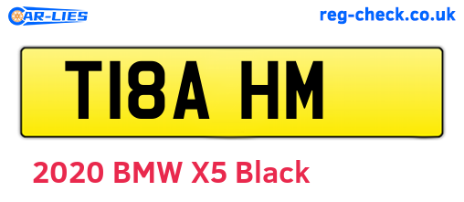 T18AHM are the vehicle registration plates.