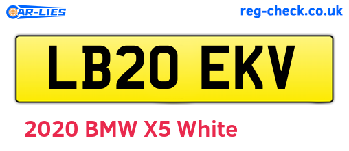 LB20EKV are the vehicle registration plates.