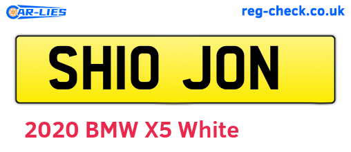 SH10JON are the vehicle registration plates.