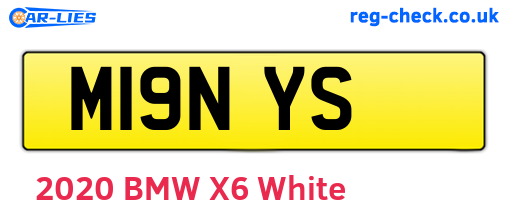 M19NYS are the vehicle registration plates.