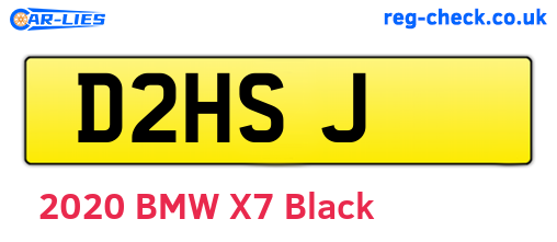 D2HSJ are the vehicle registration plates.