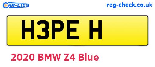 H3PEH are the vehicle registration plates.