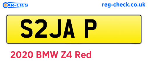 S2JAP are the vehicle registration plates.