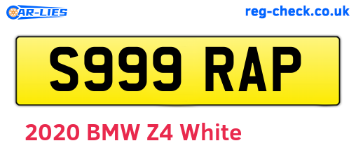 S999RAP are the vehicle registration plates.