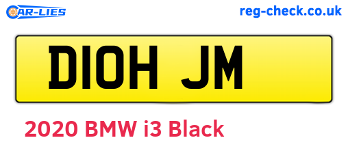 D10HJM are the vehicle registration plates.