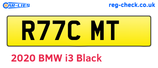 R77CMT are the vehicle registration plates.