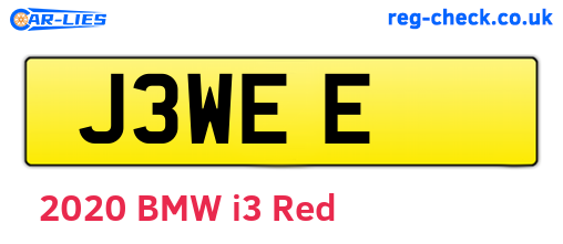 J3WEE are the vehicle registration plates.