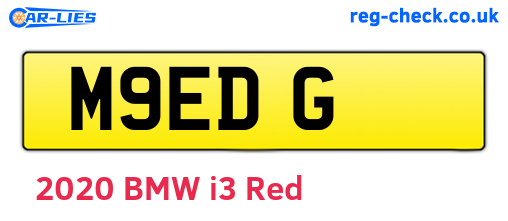 M9EDG are the vehicle registration plates.