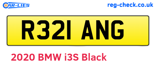 R321ANG are the vehicle registration plates.