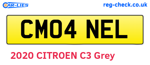 CM04NEL are the vehicle registration plates.