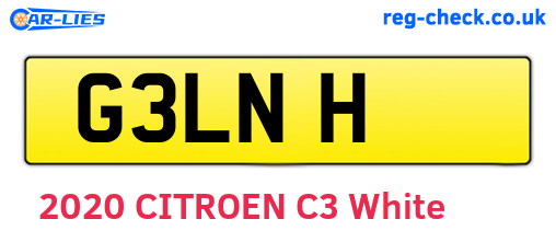 G3LNH are the vehicle registration plates.