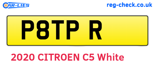 P8TPR are the vehicle registration plates.