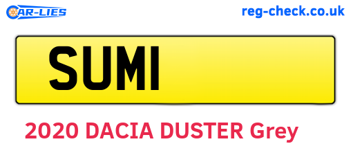 SUM1 are the vehicle registration plates.