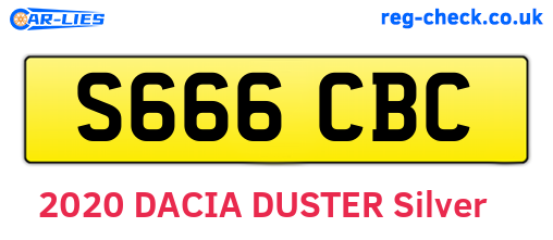 S666CBC are the vehicle registration plates.