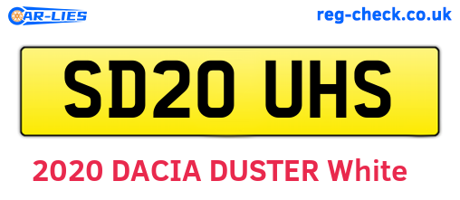 SD20UHS are the vehicle registration plates.