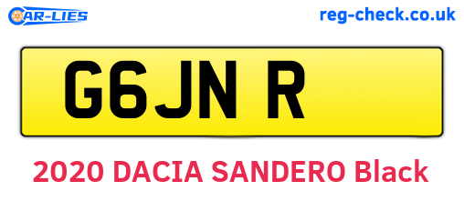G6JNR are the vehicle registration plates.