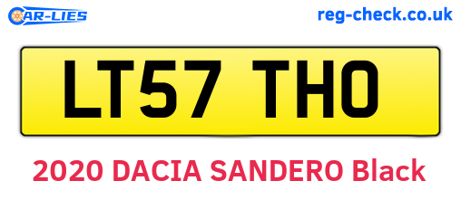 LT57THO are the vehicle registration plates.