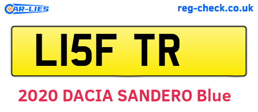 L15FTR are the vehicle registration plates.