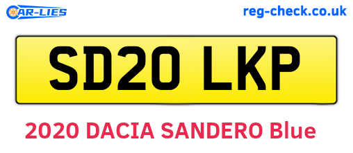 SD20LKP are the vehicle registration plates.