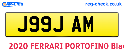 J99JAM are the vehicle registration plates.