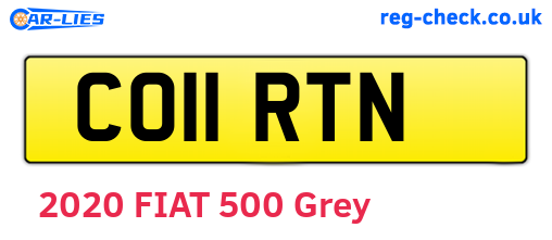 CO11RTN are the vehicle registration plates.