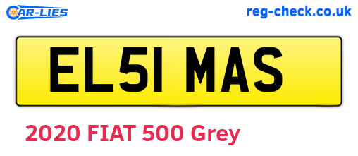 EL51MAS are the vehicle registration plates.