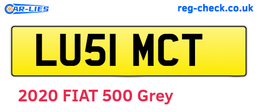 LU51MCT are the vehicle registration plates.