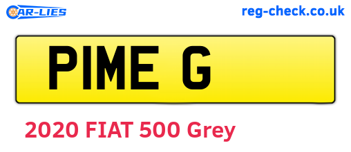 P1MEG are the vehicle registration plates.