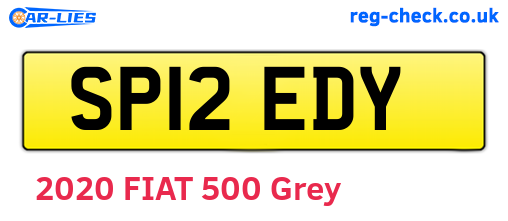 SP12EDY are the vehicle registration plates.