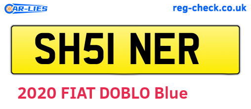 SH51NER are the vehicle registration plates.