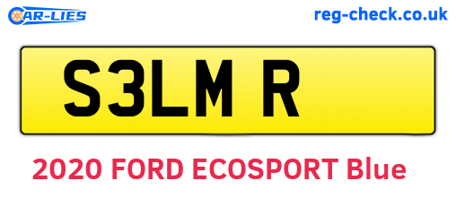 S3LMR are the vehicle registration plates.