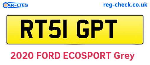 RT51GPT are the vehicle registration plates.