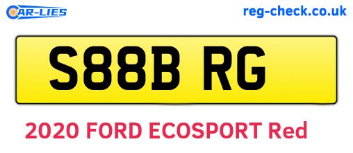 S88BRG are the vehicle registration plates.
